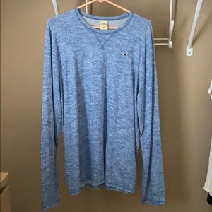 Hollister Mens XL light blue long sleeve shirt